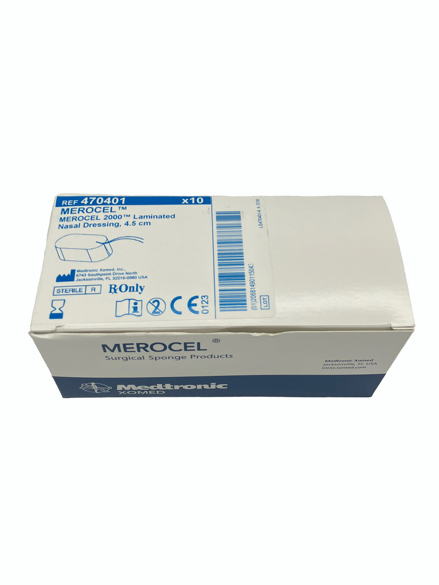 【ジュビラン】エル エメラルドボックス Medtronic Merocel 2000 Laminated Nasal Dressing - 4.5cm 10-Pack