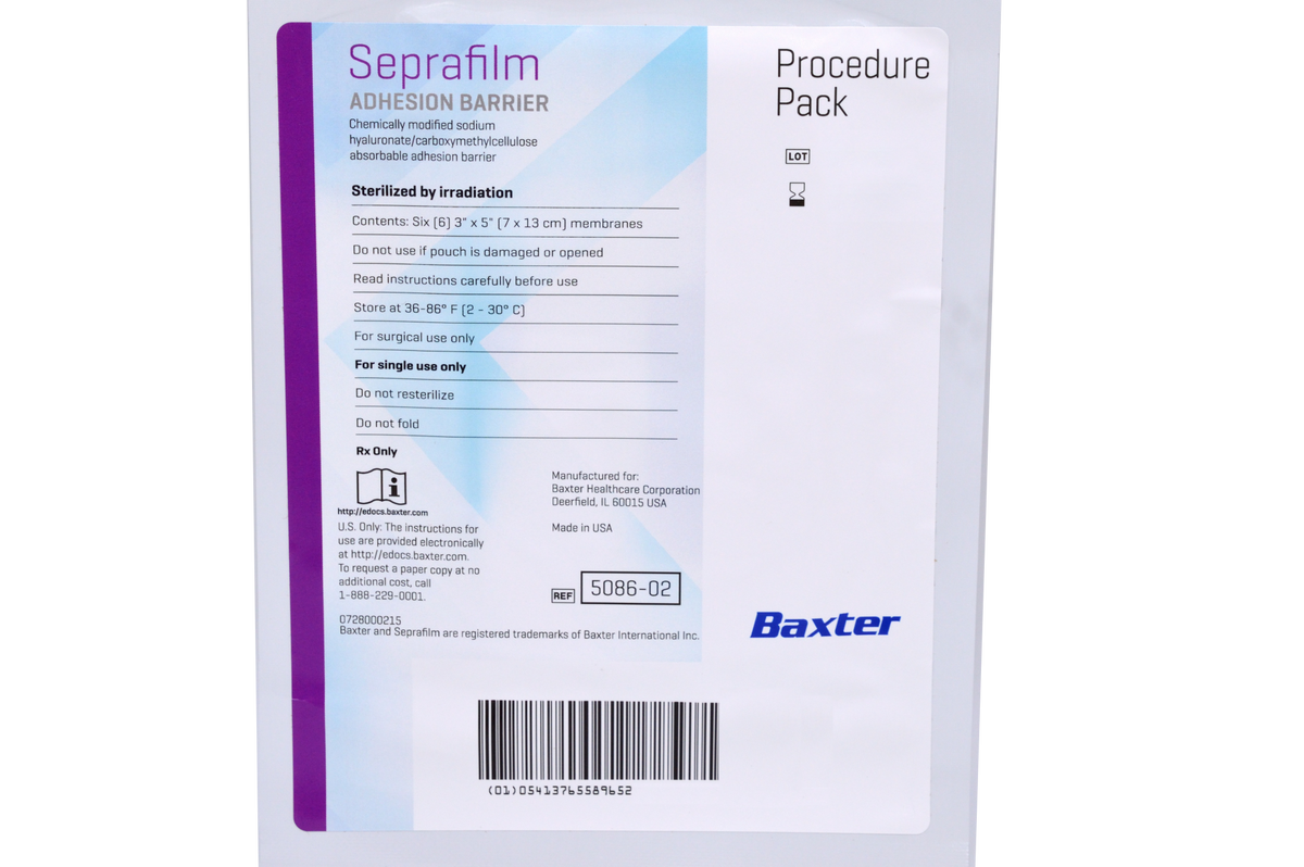 5086-02 ∙ BAXTER GENZYME Seprafilm Adhesion Barrier - 5