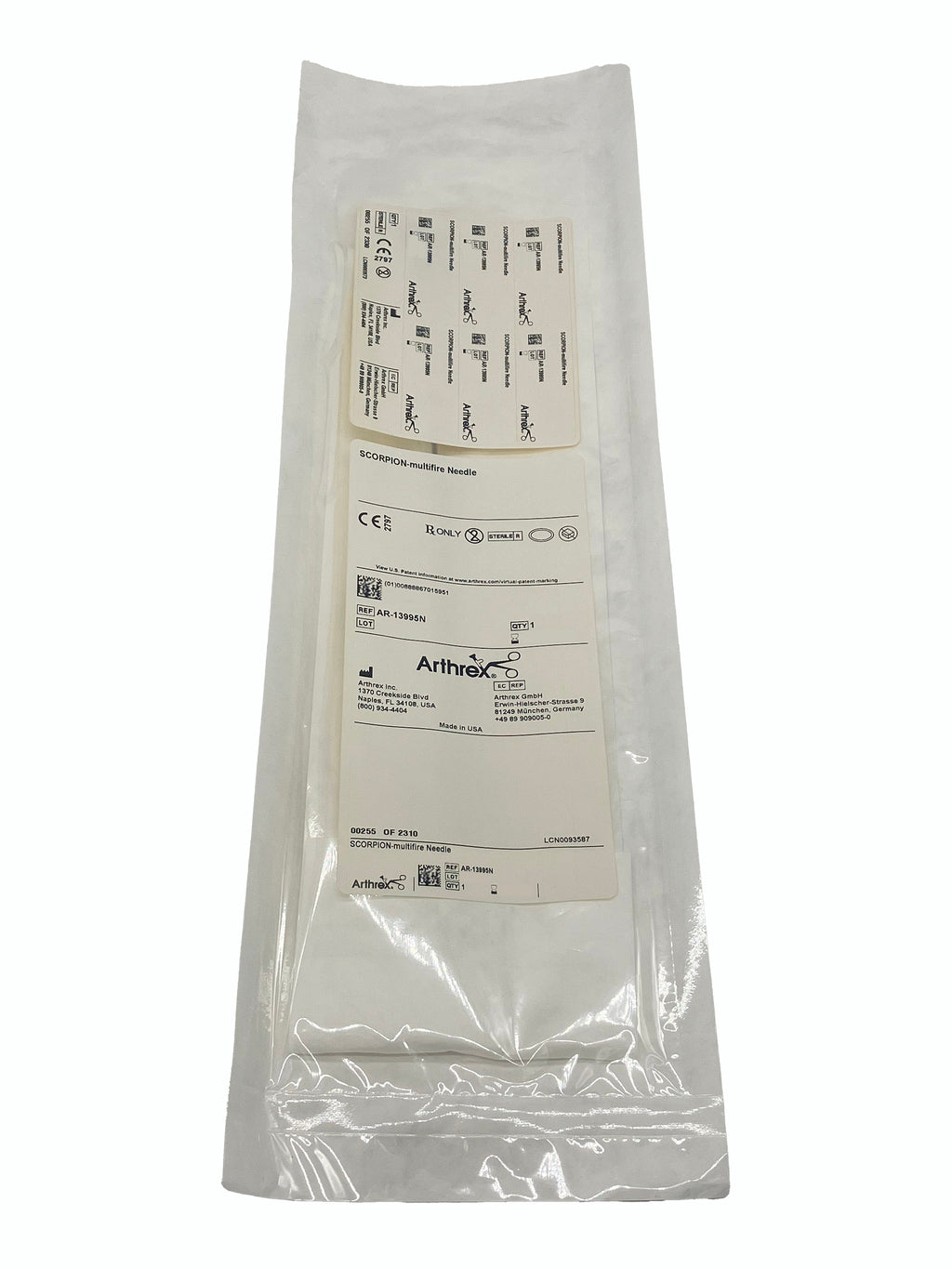 ARTHREX #AR-13995N, Individual Packaging Front