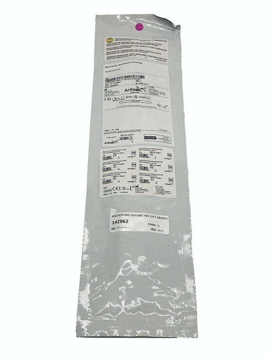 ARTHREX 3.0MM BIOCOMPOSITE SUTURETAK WITH #2 FIBERWIRE AND #2 TIGERWIRE #AR-1934BCF, Individual Packaging Front
