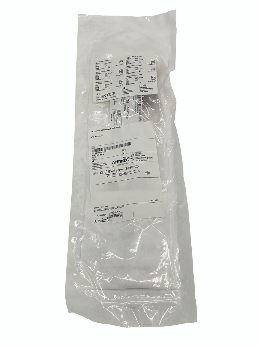 Arthrex 1.8 Knotless Fibertak Soft Anchor with 2 Suture – XS Supply