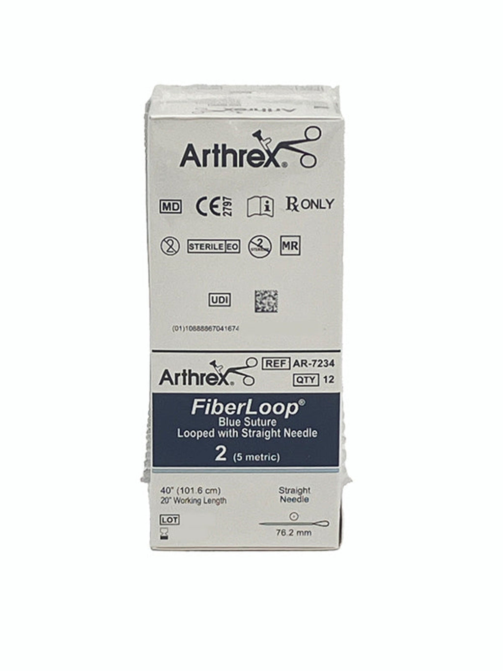 ARTHREX FIBERLOOP WITH STRAIGHT NEEDLE #AR-7234, Box Front