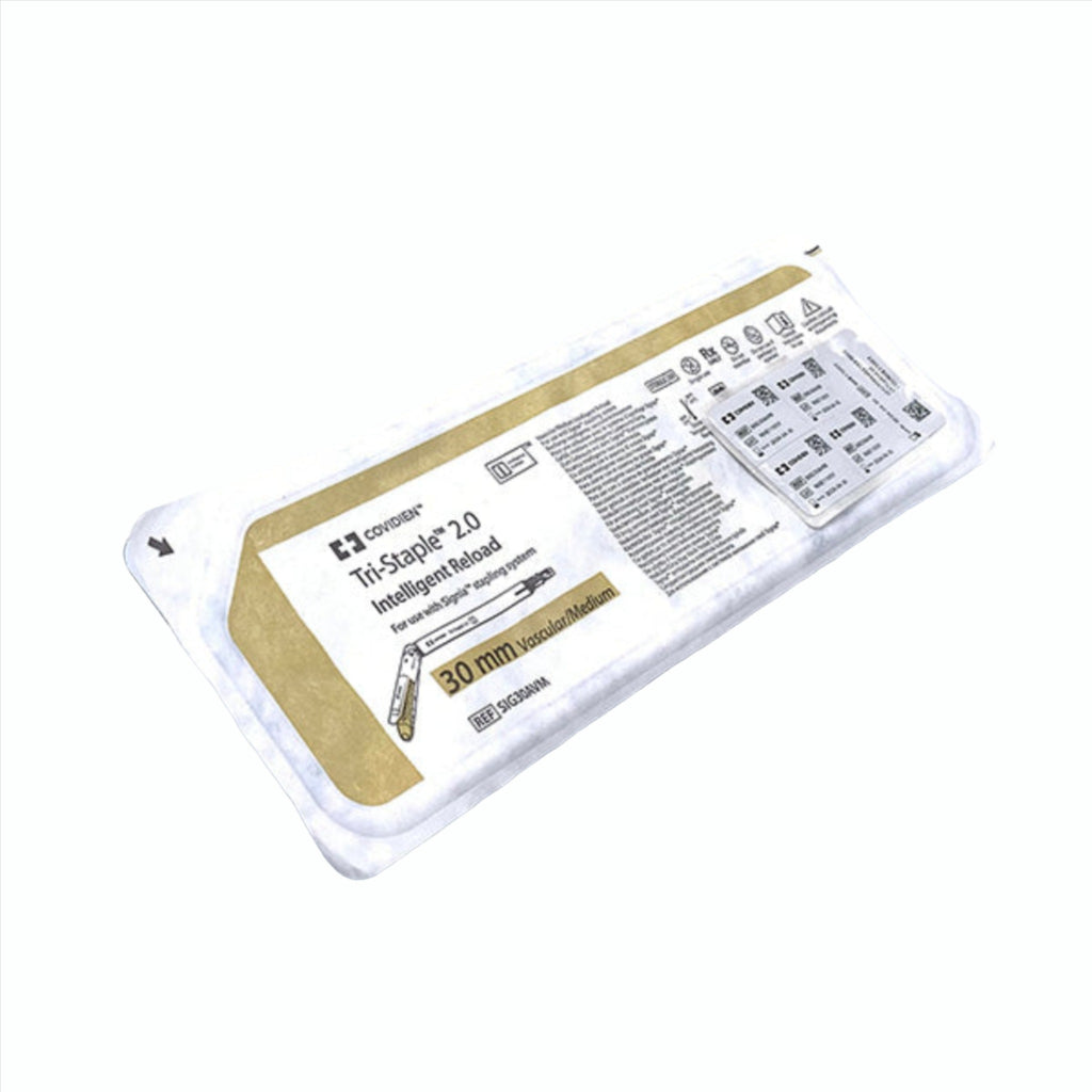 COVIDIEN SIG30AVM SIGNIA TRI-STAPLE 2.0 RELOAD, 30MM VASCULAR/MEDIUM, Individual Packaging Front
