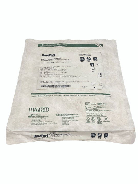 BARD 0602680 MRI IMPLANTABLE PORT WITH 9.6F OPEN ENDED SINGLE-LUMEN VENOUS CATHETER