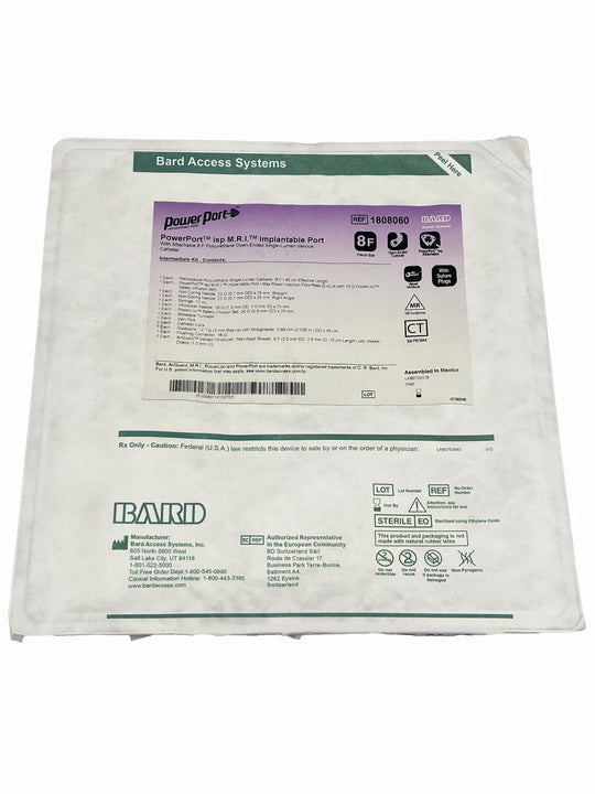 BARD POWERPORT ISP M.R.I. IMPLANTABLE PORT 8F #1808060, Packing Front