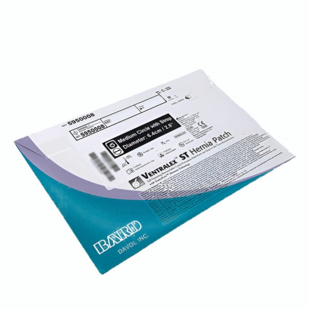 BARD DAVOL VENTRALEX ST HERNIA PATCH #5950008, Package Front
