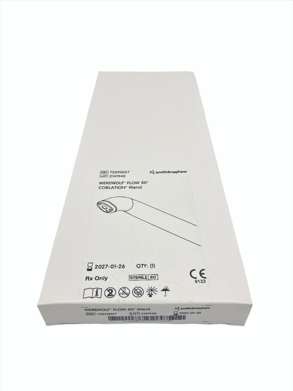 SMITH & NEPHEW WEREWOLF FLOW 50 COBLATION WAND #72290037, Box Front