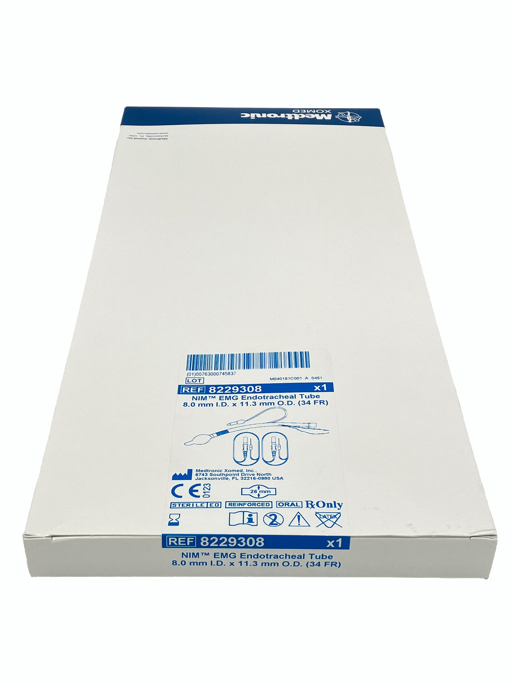 MEDTRONIC NIM EMG ENDOTRACHEAL TUBE #8229308, Box Front