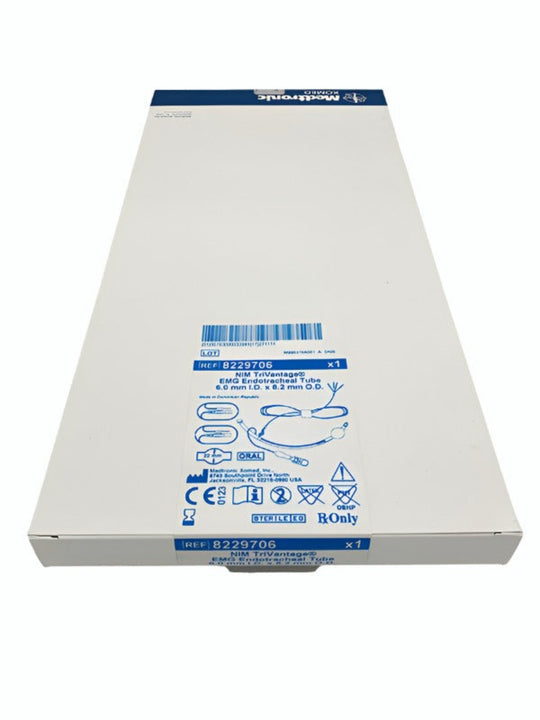 MEDTRONIC XOMED NIM TRIVANTAGE EMG ENDOTRACHEAL TUBE #8229706, Box Front