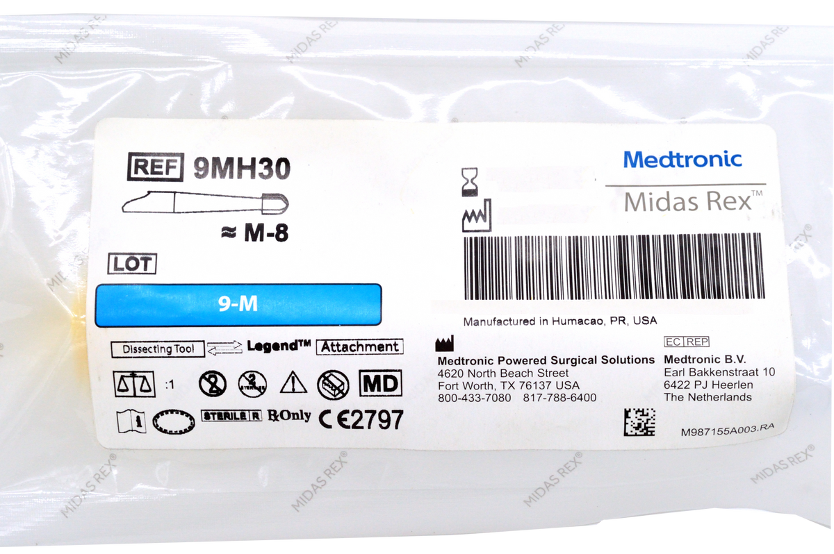 9MH30 • Medtronic Midas Rex Legend™ Match Head Tool, 9 cm x 3 mm – XS ...