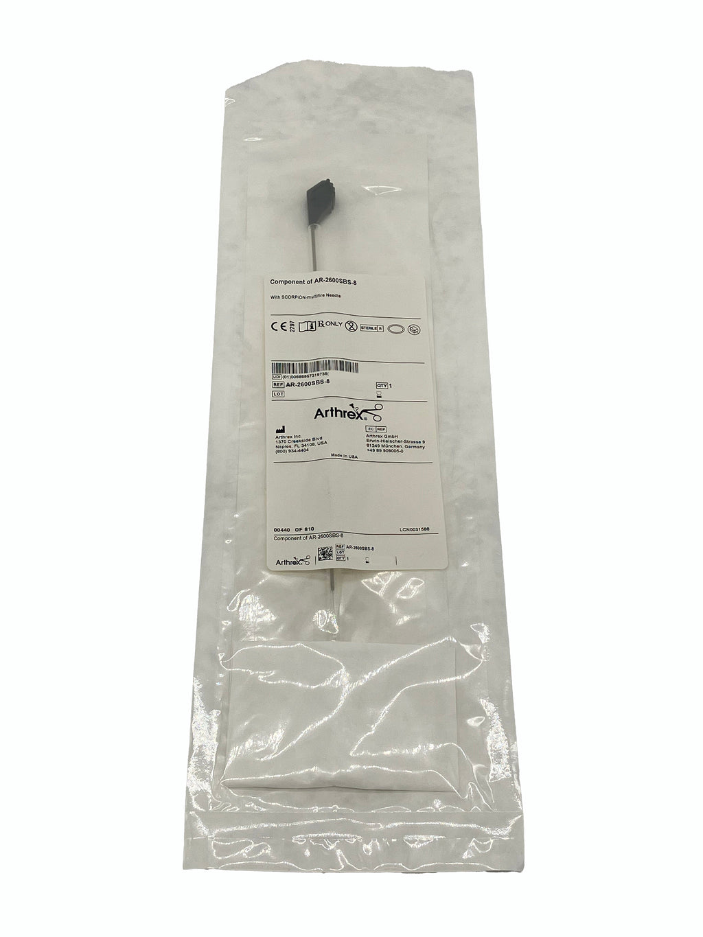 ARTHREX AR-2600SBS-8 Individual Packaging Front