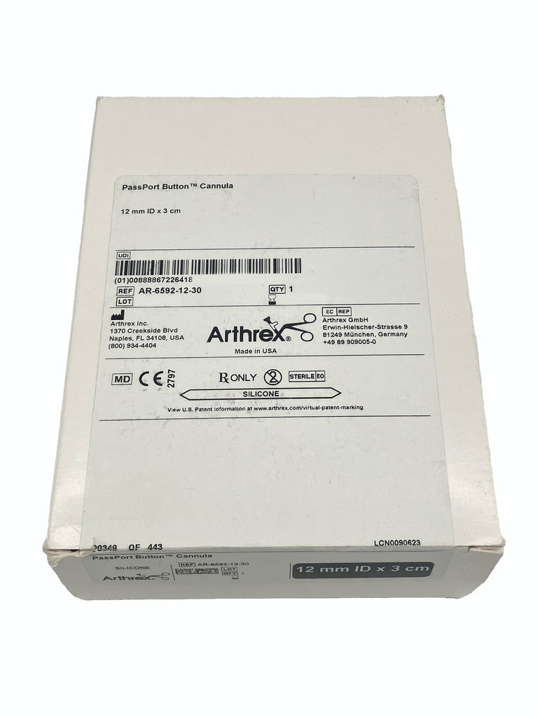 aruco15冊 ARTHREX PASSPORT Button Cannula - 12mm ID x 3cm | XS Supply