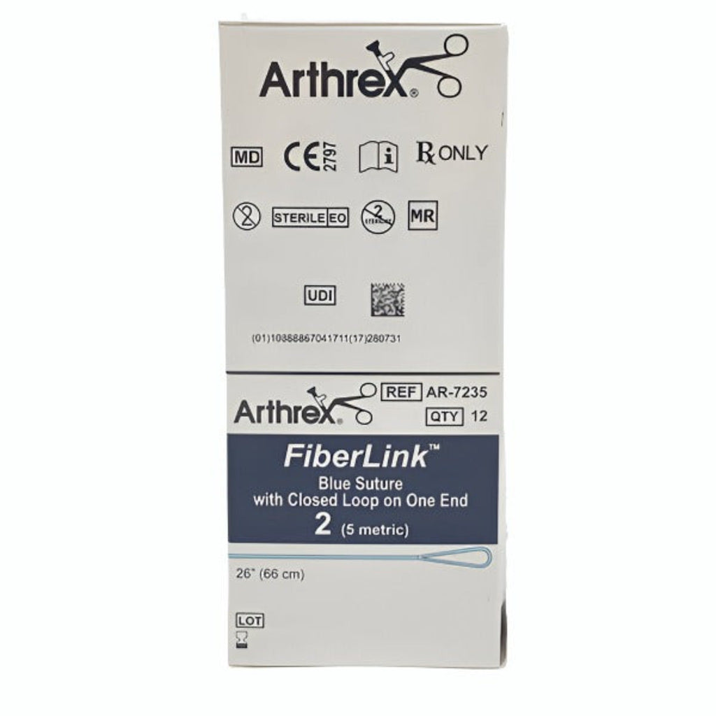 ARTHREX FIBERLINK BRAIDED POLYBLEND SUTURE #AR-7235, Box Front