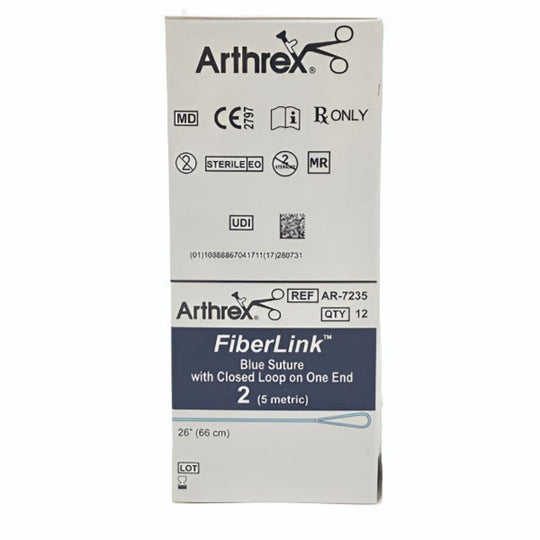 ARTHREX FIBERLINK BRAIDED POLYBLEND SUTURE #AR-7235, Box Front