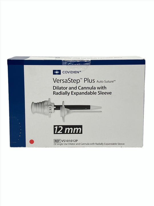 COVIDIEN VS101012P VERSASTEP PLUS 12 MM CANNULA AND DILATOR, Box Front