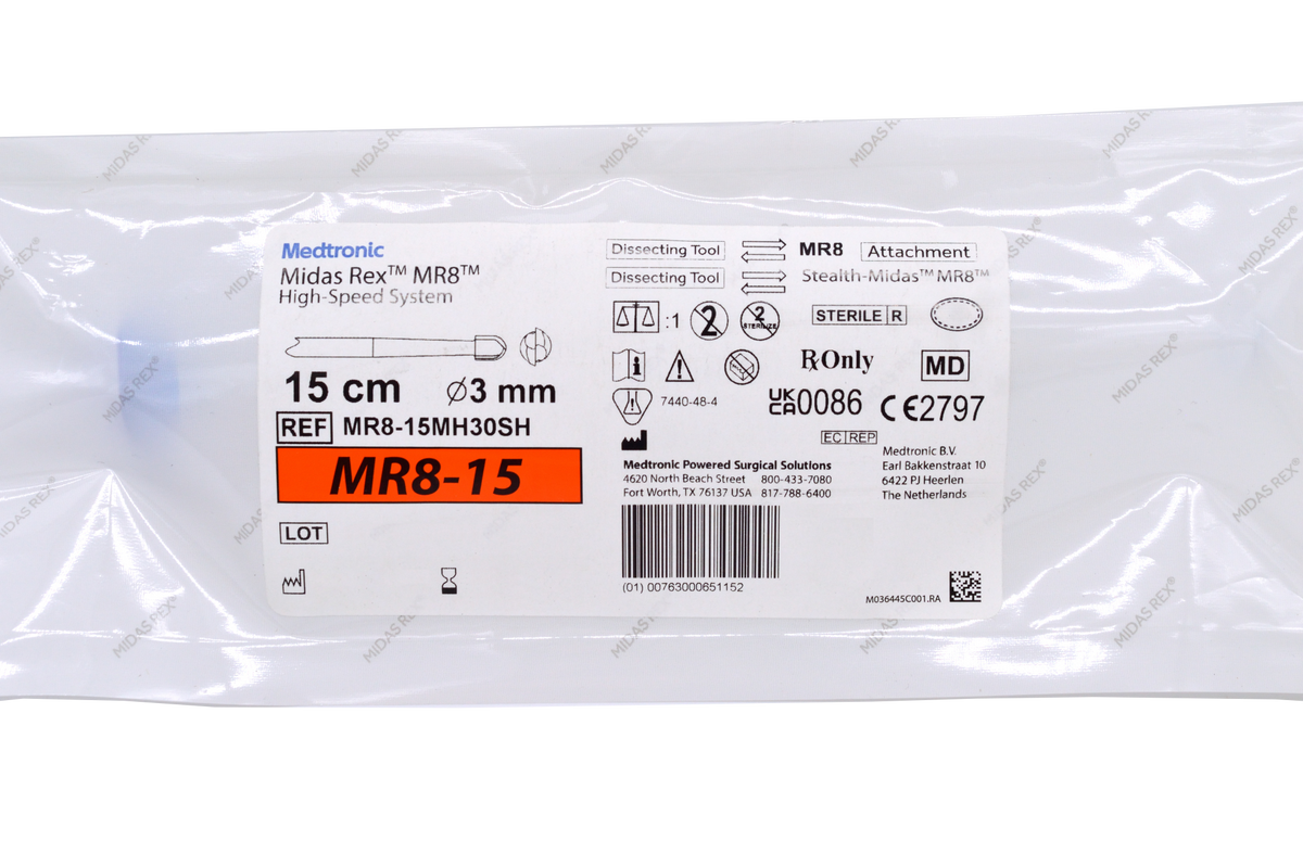 MR8-15MH30SH ∙ MEDTRONIC Midas Rex Legend MR8 Bur - 15 cm x 3 mm – XS ...