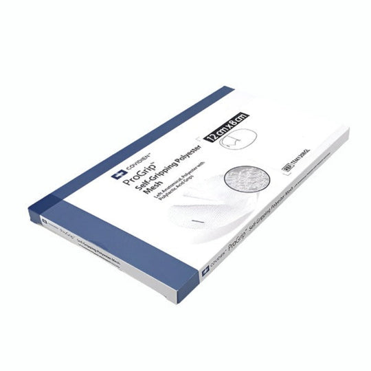 COVIDIEN PARIETEX PROGRIP SELF-FIXATING MESH ANATOMICAL LEFT #TEM1208GL, Box Front